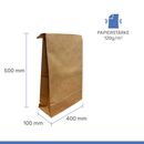 Versandtaschen aus Kraftpapier XL - 400x500x100 mm Seitenfalten + Klotzboden
