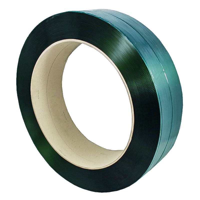 Pet-Band Umreifungsband Grn 12,0 x 0,70 mm, Kern 406 mm , 2,500m , ca. 345 kg Reifestigkeit