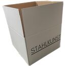 175 Stk| 600x600x400 mm Faltkarton 2.40 BC-Welle weiss - Duck auf beiden Lngstseiten Restposten Versandkarton